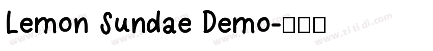 Lemon Sundae Demo字体转换